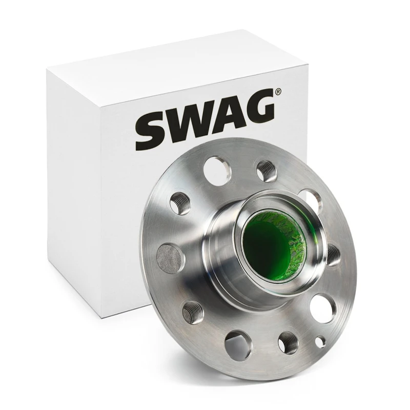 Image of SWAG 10 93 2850 Wheel bearing kit Front Axle, with ABS sensor ring Wheel Bearing Kit (654)
