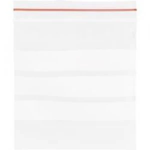 Image of Grip seal bag with write on panel W x H 70 mm x 100 mm Transparent Polyethyl
