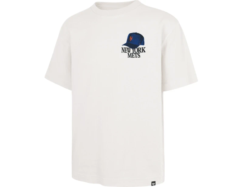 Image of '47 Brand Mlb New York Mets In The Paper Foundation T-Shirt Sandstone S