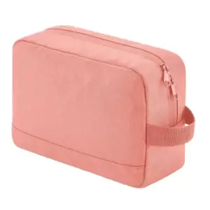 image of Bagbase Essential Recycled Toiletry Bag (One Size) (Blush Pink)