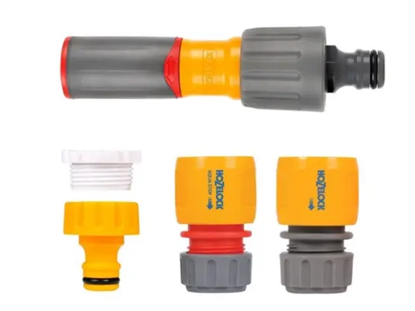 Image of Hozelock 3-in-1 Nozzle Plus & Fittings Grab Bag 100-100-238