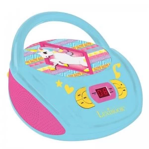 Lexibook Unicorn Boombox Radio CD Player