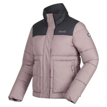Image of Regatta Embury Insulated Padded Jacket - Oatcake/SlGr