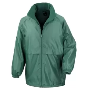 Image of Result Mens Core Adult DWL Jacket (With Fold Away Hood) (3XL) (Bottle Green)
