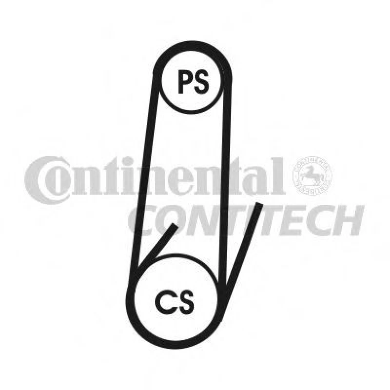 Image of V-Ribbed Belt Set CONTITECH 4PK1022 ELAST T1