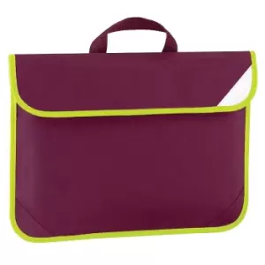 image of Quadra Enhanced-Vis Book Bag - 4 Litres (One Size) (Burgundy)