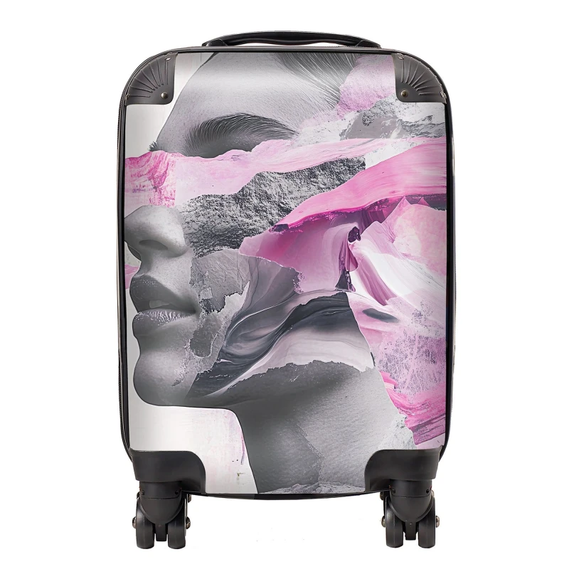 Image of Designer Luggage Calista Vale: 00018 Suitcase in Pink Size: Large Pink Unisex Large