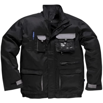 Image of TX10BKRL - sz L Texo Contrast Jacket - Black - Portwest