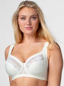 image of Miss Mary of Sweden Underwired Cotton Lined Cup Bra - Champagne, Champagne, Size 42B, Women