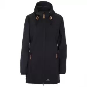 Image of Trespass Womens Kristy Hooded Long Length Softshell Coat L-UK 14, Bust 38' (96.5cm)