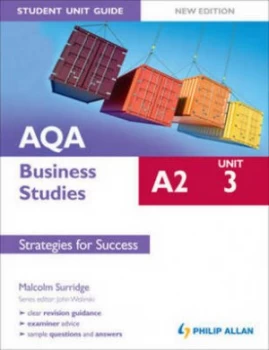Image of Aqa A2 Business Studies. Unit 3 Strategies for Success by Malcolm Surridge Paperback