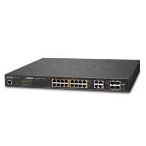 image of GS-4210-16P4C - Managed - L2+ - Gigabit Ethernet (10/100/1000) - Power over Ethernet (PoE) - Rack mounting - 1U