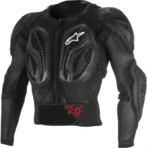 Image of Alpinestars Bionic Action MX Protector Jacket, black-red Size M black-red, Size M