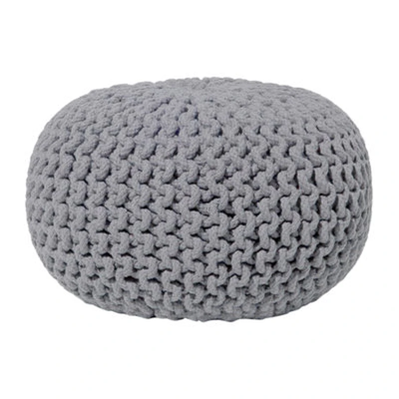 Image of Beliani Pouffe Conrad Cotton Grey