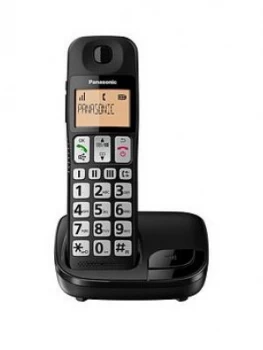 Image of Panasonic KX-TGE110EB Single Handset Cordless Telephone