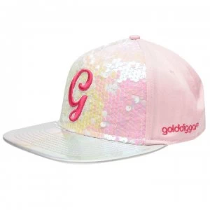 image of Golddigga Snapback Junior Girls - Pink/Silver