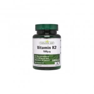 Image of Natures Aid Vitamin K2 (menaq7) 100ug 30 Caps