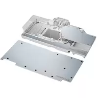 Image of Phanteks Glacier RTX 3090Ti MSI Graphics Card Water Block with Backplate - Chrome
