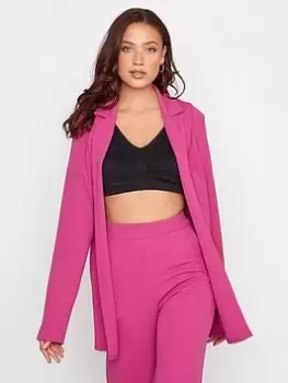 Image of Long Tall Sally Scuba Jacket - Magenta, Pink, Size 10, Women