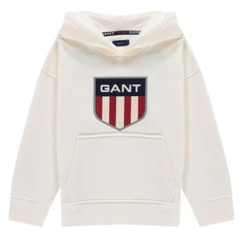 image of Gant Retro Shield OTH Hoodie - White