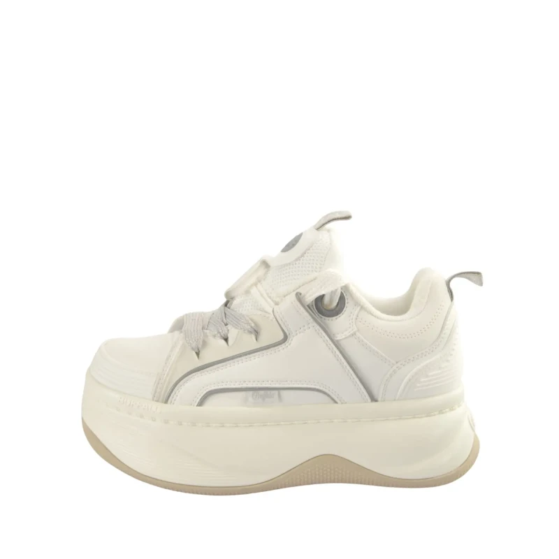 Image of Buffalo Womens Trainers Buffalo Orcus Sk8 - Vegan Nappa Blanc Female 40