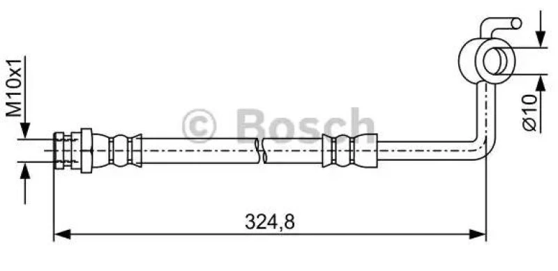 Image of Bosch 1 987 481 971 Brake Hose Brake Hose (83)