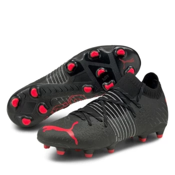 image of Puma Future Z 1.1 FG Football Boots - Black/SunBlaze