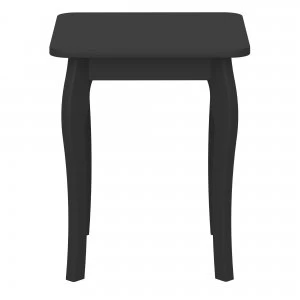 Baroque Dressing Table Stool Black