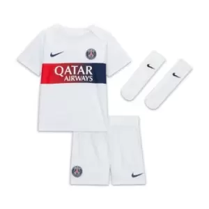 Image of Nike Paris Saint Germain Away Baby Kit 2023 2024 - White