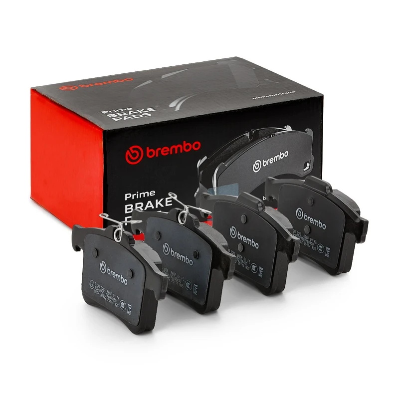 Image of BREMBO P 36 026 Brake pad set PRIME LINE excl. wear warning contact, without accessories, with anti-squeak plate Brake Pad Set,disc brake (402)