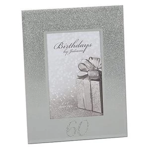 image of 4" x 6" - Birthdays by Juliana Glitter Mirror Frame - 60th