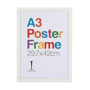 image of A3 - iFrame Perspex White Poster Frame