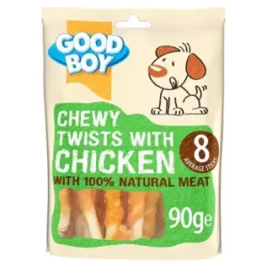 image of Good Boy Chewy Twists Chicken Dog Treats 90g