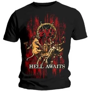 Image of Slayer - Hell Awaits Unisex Large T-Shirt - Black