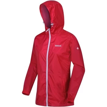 image of Regatta PACK-IT III Waterproof Shell Jacket womens in Pink - Sizes UK 12,UK 16