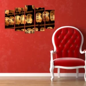 Image of 5PMX-128 Multicolor Decorative MDF Painting (5 Pieces)
