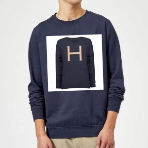 Image of Harry Potter Initial True Knit Sweater Sweatshirt - Navy - 3XL