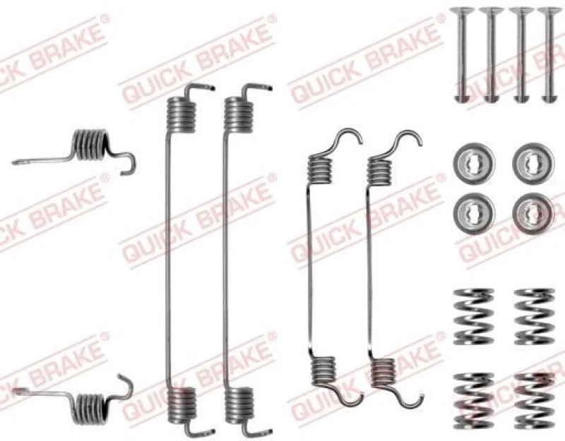 Image of QUICK BRAKE Brake shoe fitting kit QUICK BRAKE 105-0784