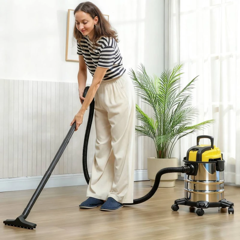 Image of HOMCOM Dry Vacuum Cleaner, Wet & Dry Vacuum Cleaner w/ Blower for Workshop Multicolor Unisex