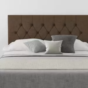 Image of Olivier Upholstered Headboard, Yorkshire Knit, Chocolate - Headboard 60cm Size Single (90x190)