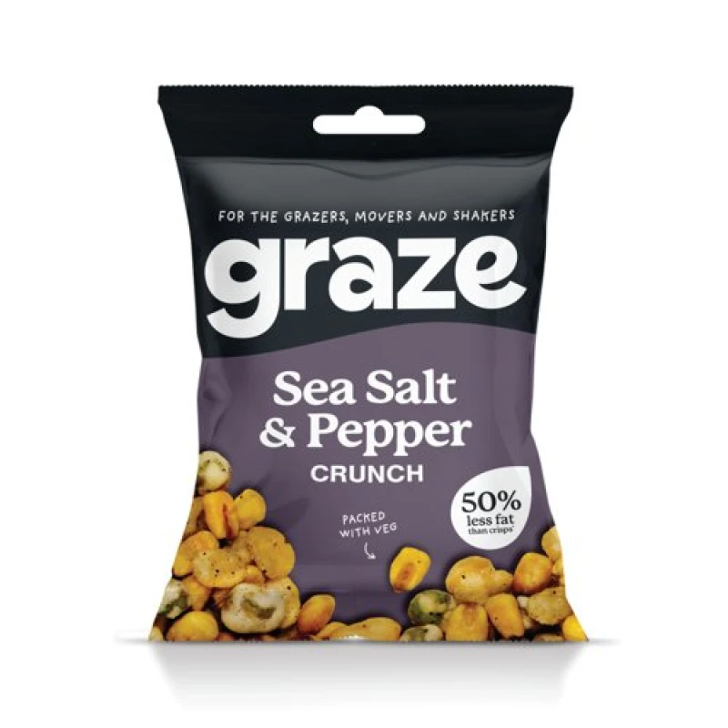 Image of Graze Salt and Pepper Crunch Bag 35g (10 Pack) 3846