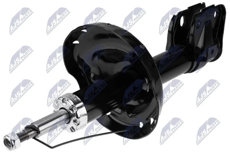 Image of NTY A-SB-013 Shock absorber Front Axle Left, Gas Pressure, Twin-Tube, Suspension Strut, Bottom Clamp Shock Absorber (854)