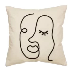 image of Sass & Belle Abstract Face Cushion