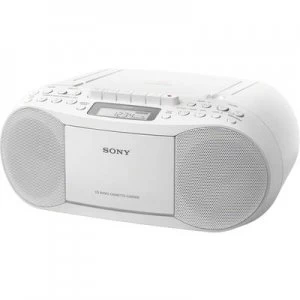 image of N/A Sony CFD-S70W AUX, CD, Tape Recording mode White