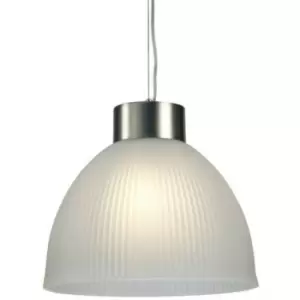 image of Suspension Hof Nickel satin 1 bulb 35cm