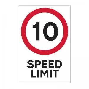 image of 10mph speed limit - FMX 400 x 600mm