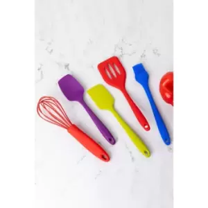 5 Piece Colourworks Silicone Mini Utensils Set