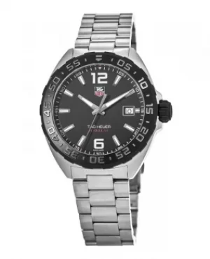 Image of Tag Heuer Formula 1 Quartz Black Dial Steel Mens Watch WAZ1110.BA0875 WAZ1110.BA0875