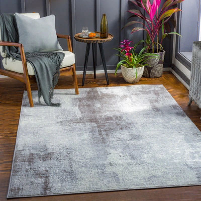 Image of Livabliss Abstract Modern Marble Cream Giulia Area Rug 160 X 220 Cm - Easy Care, Non Shedding, Ideal For Living Room & Bedroom