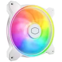 image of Cooler Master MasterFan MF140 HALO² ARGB LED PWM White Case Fan - 140mm